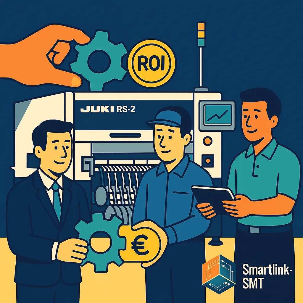 SMD-Bestückungsautomat mit wartungsfreundlichem Aufbau und minimalen Betriebskosten